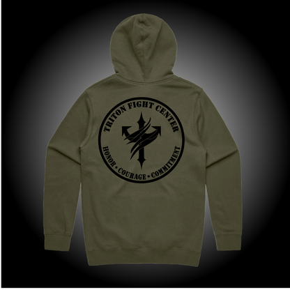 Triton Hoodie sand / army