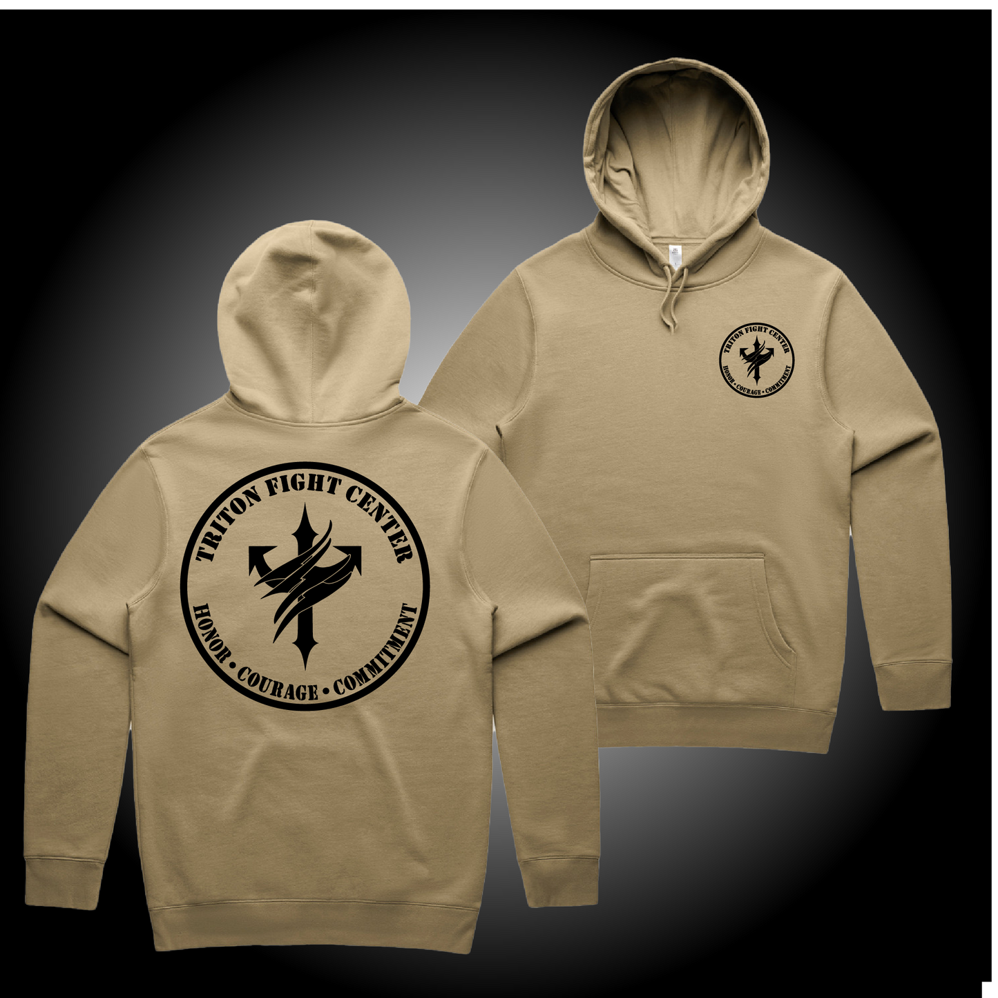 Triton Hoodie sand / army